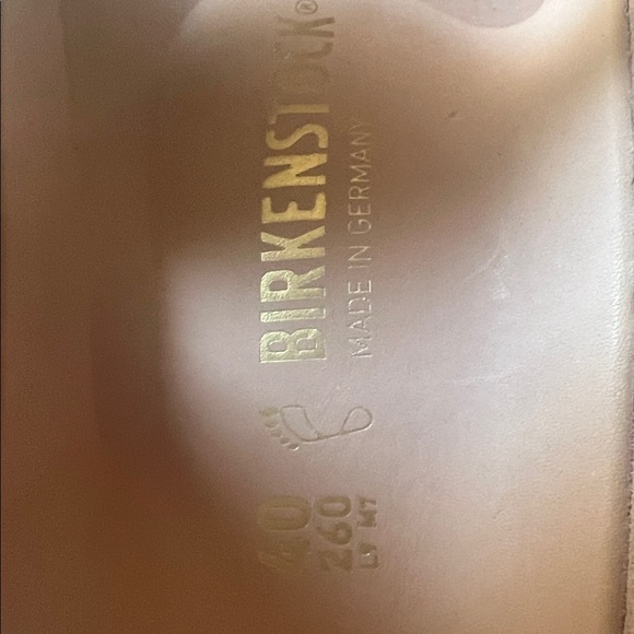 BIRKENSTOCK ARIZONA BIG BUCKLE HIGH SHINE NEW BEIGE SIZE 9 WOMENS - Picture 5 of 13